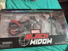 Hasbro Marvel Legends Series - Black Widow with Bike Motorcycle 6  Action Figure
