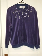 NWOT Alfred Dunner Zippered Jacket Size 18 #539