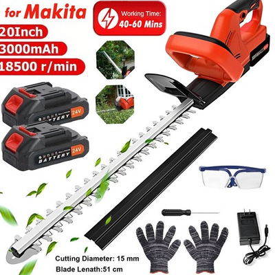 #ad 22#x27;#x27; Electric Hedge Trimmer Cordless Power Hedge Trimmer with 2Battery amp; Charger $49.98