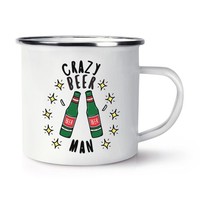 VerrüCkte Bier Mann Stars Emaille Becher Tasse Lustiger Witz Drunk Vatertag