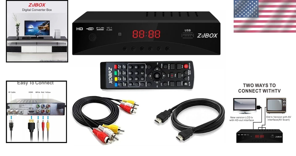 ATSC Digital TV Converter Box, Timer Setting Function - Image 2 of 4