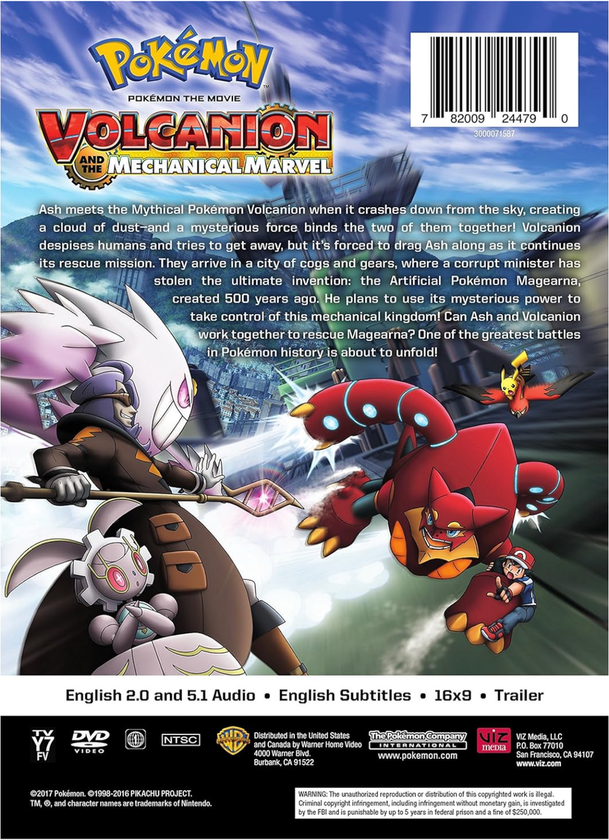 Pokemon the Movie 19: Volcanion and the Mechanical Marvel / NEW