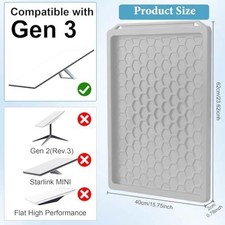 Silicone Shockproof Starlink Gen 3 Case - Silicone Cover for Hail Grey