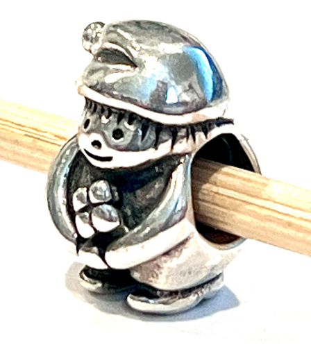 PANDORA 790416 Gnome 4-Leaf Clover Sterling Silver Bead Stamped ALE 925 RETIRED  - Picture 4 of 8