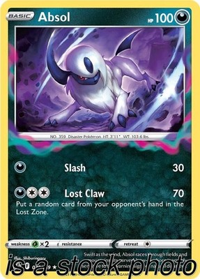 Absol 076/159 SWSH: Crown Zenith Reverse Holofoil Pokemon (LP-NM)