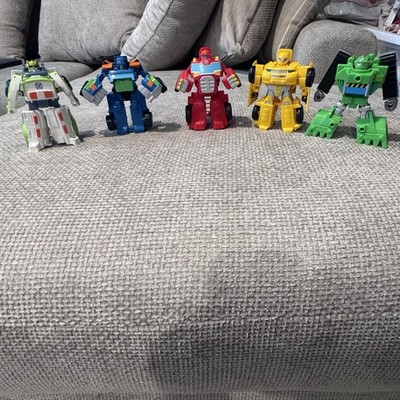 Lot Of 6 Transformer Rescue bots (Optimus prime Pictured In Individual Pic)