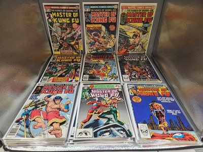 Master of Kung Fu  Lot of 73 Bronze Age Marvel Comics (1975-83)/ Free Shipping 