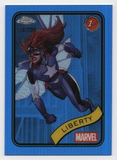 2025 Topps Chrome Marvel Liberty #198 Blue Refractor 1st Appearance /299