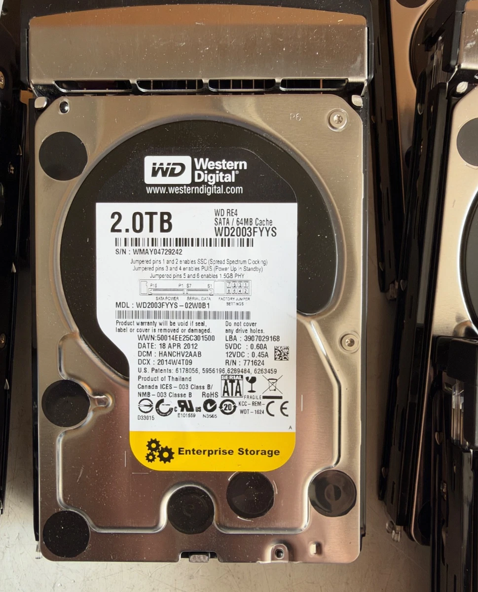 25+ SATA III Internal Hard Disk Drives 3.5 in Form Factor 2TB
