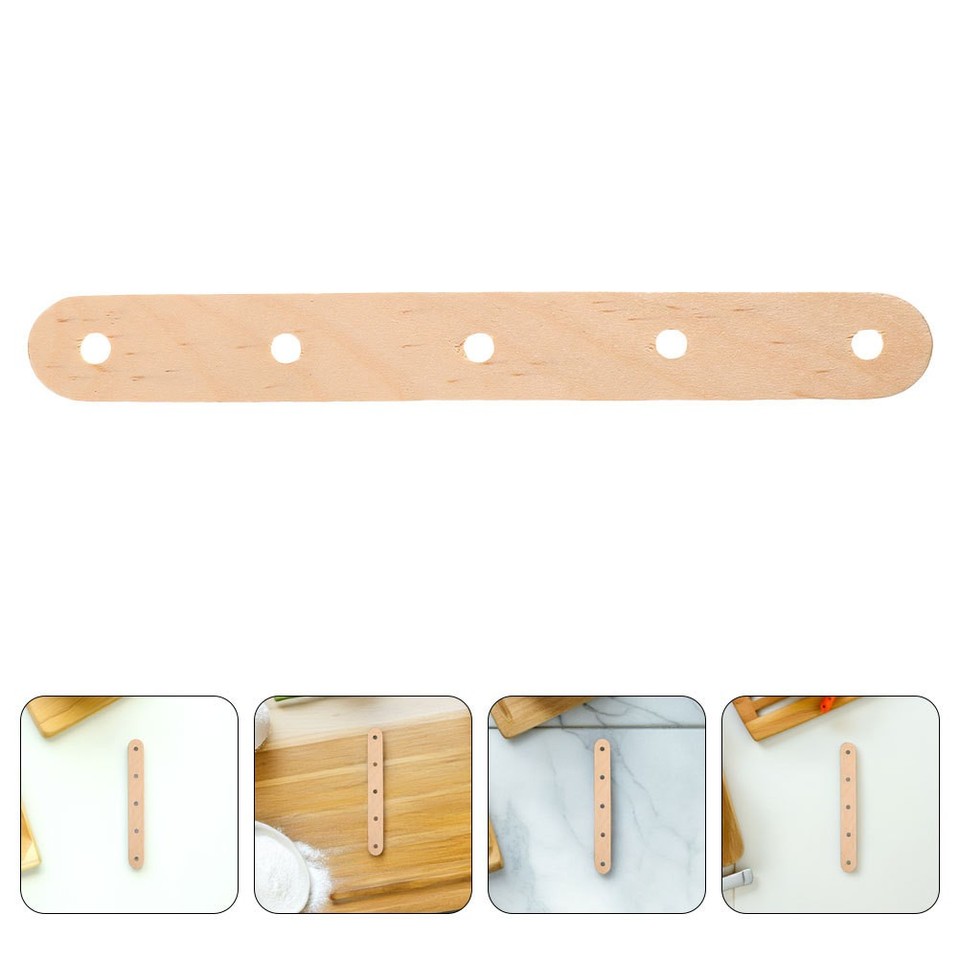 150Pcs Wooden Ice Cream Sticks with Holes Khaki for School Craft ...