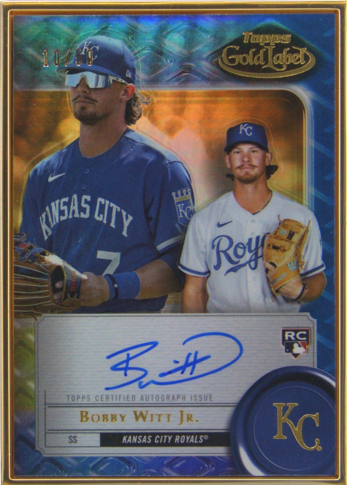 2022 Topps Gold Label - Bobby Witt Jr. #FA-BWJ for sale | eBay