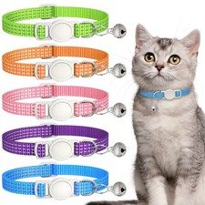 5 Pack Reflective-Breakaway Cat Collars with Bells,Adjustable Small Cat Colla...