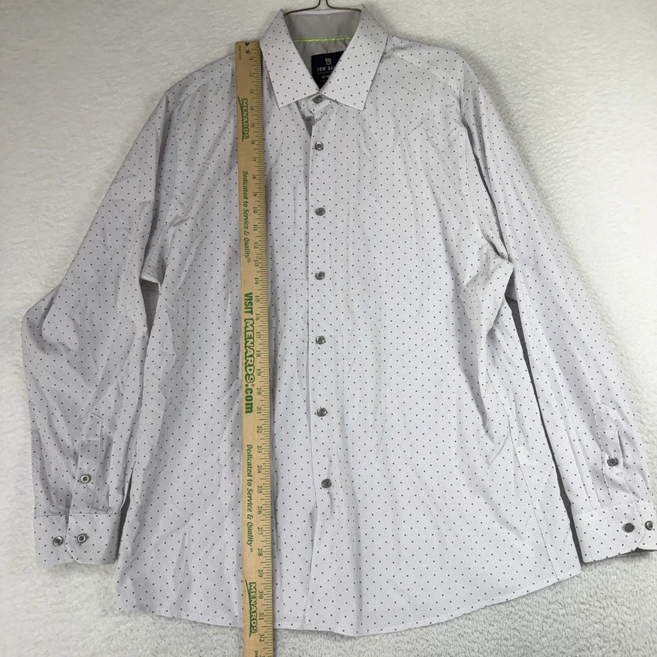 Camisa Tom Baine Performance Slim Fit XXL 18-18 1/2 L/S 4 vias pontos elásticos - Imagem 2 de 4