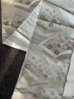 Luxury Japanese Kimono Fabric Fukuro Obi, Chrysanthemum pattern Rokkaku pattern  — photo 3