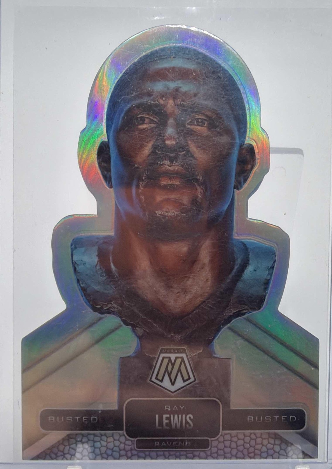 2021 Panini Mosaic #BU-1 Ray Lewis Busted