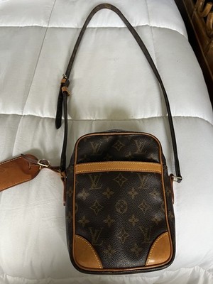 Louis Vuitton Danube Shoulder Bag Brown Canvas