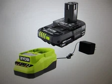 RYOBI ONE+ 18V Lithium-Ion 2.0 Ah Compact Battery and Charger Starter Kit