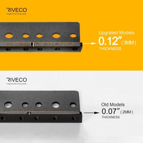 RIVECO 2-Pack 10U Rack Rails with Tapered Holes for Wooden Cabinets - Picture 3 of 9