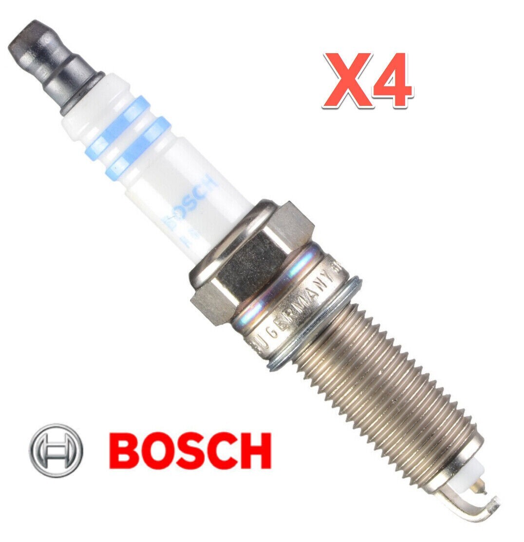 Set of 4 Spark plugs BOSCH 9686 for Huyndai KIA OE Fine Wire