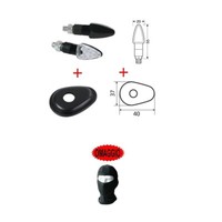 FüR Yamaha YZF R3 2 Led-Blinker Yamaha Mit 4 Adaptern Motorrad Lampe