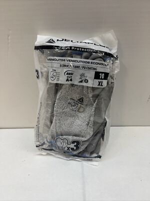 Delta Plus Cut Resistant Safety Work Gloves 3 Pair VENICUT58 NIP ANSI CUT 4