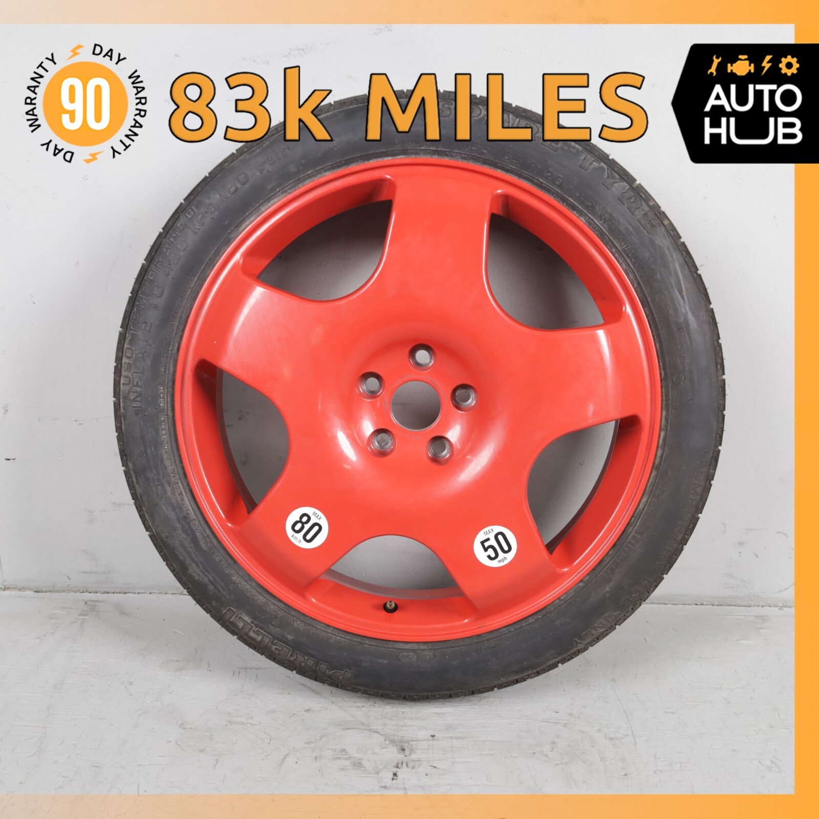 Bentley Continental GTC Speed Emergency Spare Tire Wheel Donut Rim 20 20" OEM