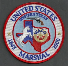 U. S. MARSHAL SERVICE WESTERN TEXAS WACO PATCH