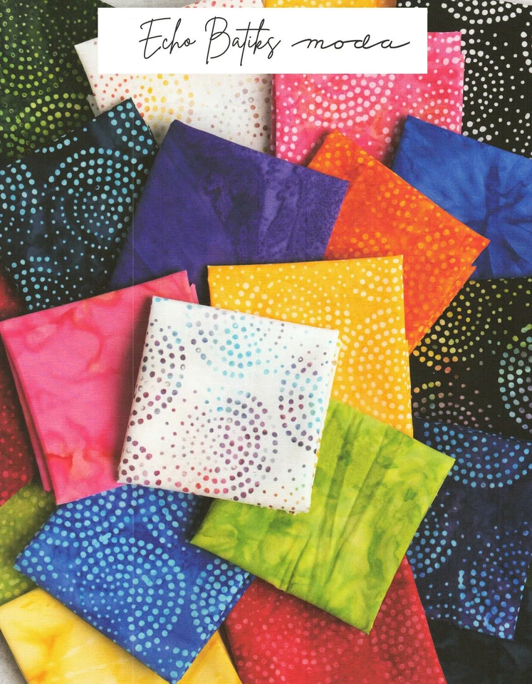 Echo Batiks Moda Layer Cake 42 100% Cotton 10" Precut Quilt Squares - Image 4 of 4