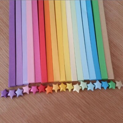 Origami Stern Papierstreifen. 90 Streifen. Beerdigung entspannend einfach zu machen! 