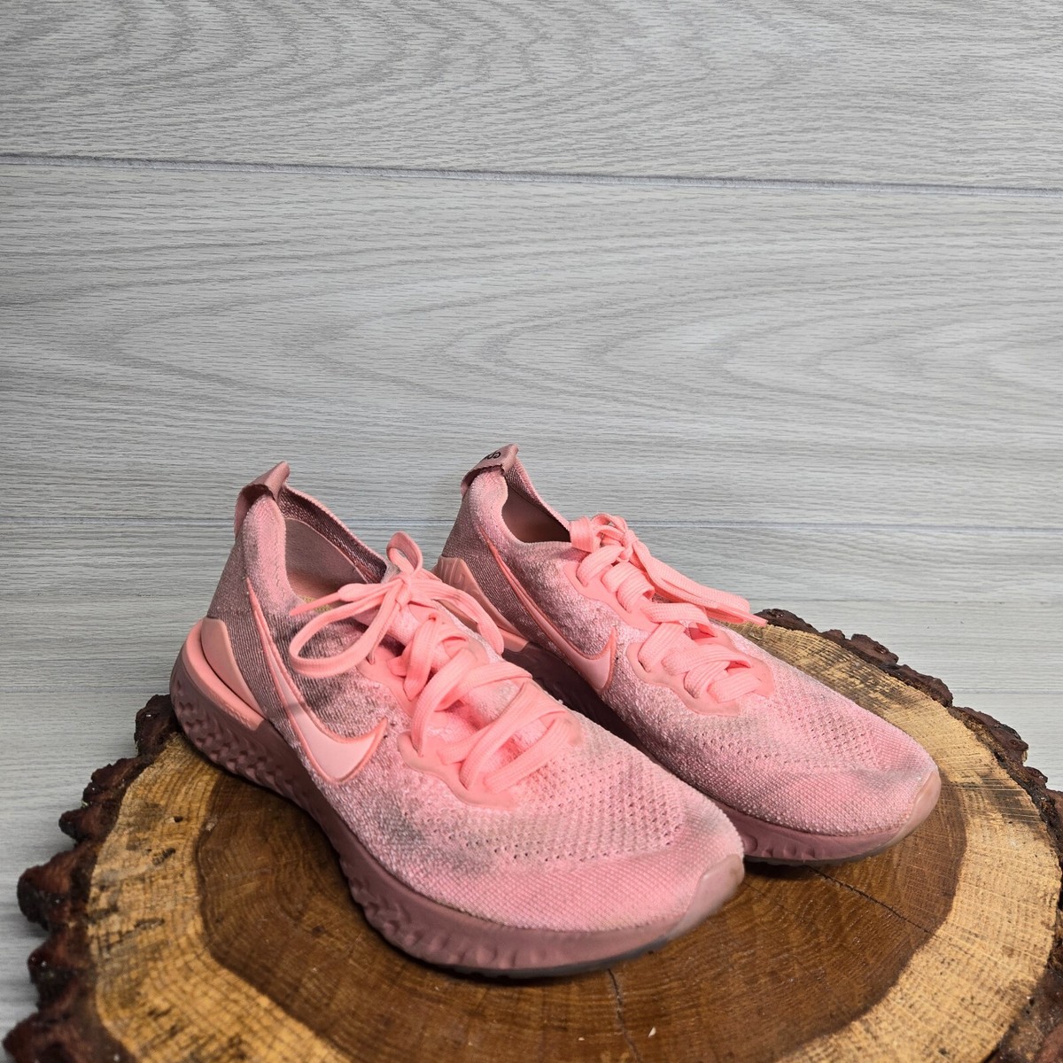 women's nike epic react flyknit running shoes pink