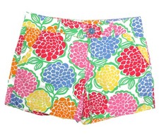LILLY PULITZER Multi Color Floral Cotton Shorts size 0 /241