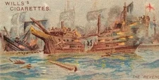 Imperial Tobacco Co celebrated ships Cigarette Trade Card Will's vintage a4-16