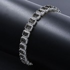 Tennis Bracelet 14K White Gold Plated 5Ct Emerald Cut Lab-Created Black Diamond