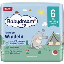 6 x 32 Windeln | Babydream Premium Windeln Größe 6 XL 14 - 20 kg Auslaufschutz