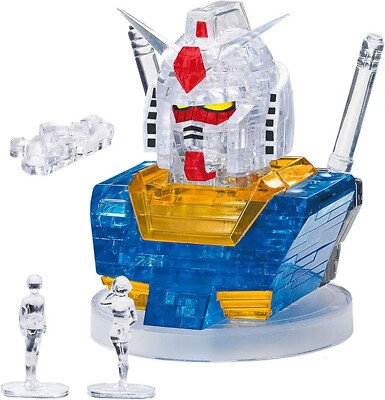 3D Crystal Puzzle 55 Piece Crystal Puzzle Gundam, 50197