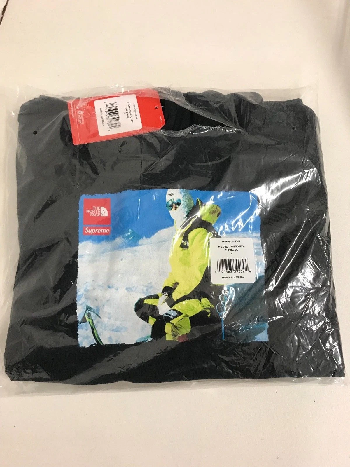 Sweat shirt à capuche photo Supreme x The North Face noir moyen 