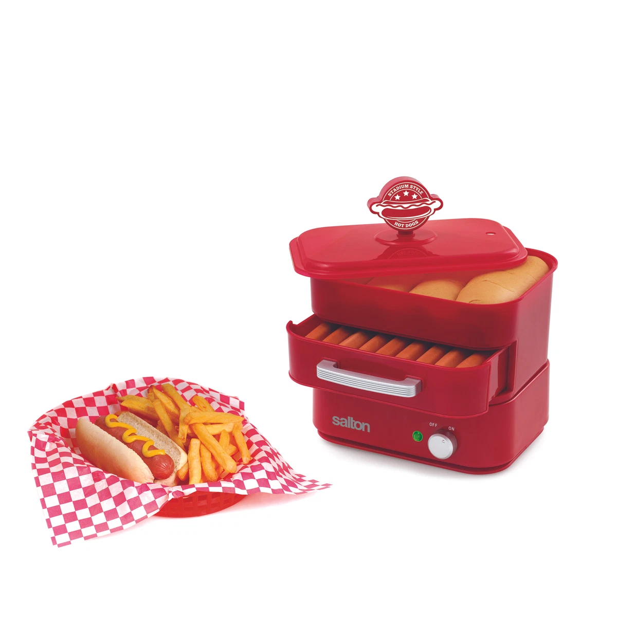 Портативный hot Dog Steamer