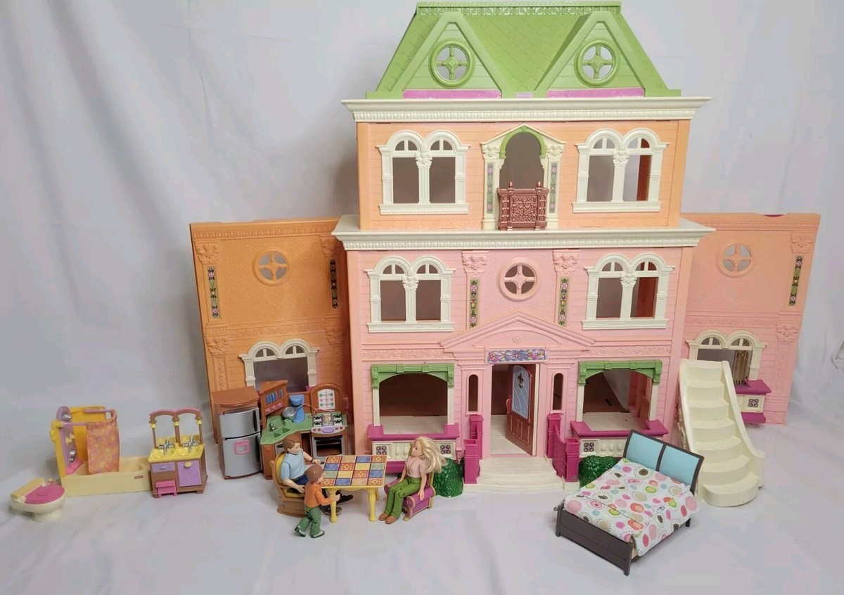 Fisher Price 2008 Loving Family Victorian Grand Mansion Large Dollhouse