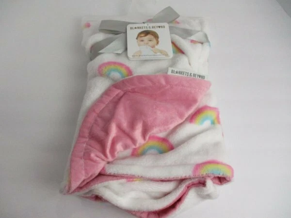 Rainbow Pink Baby Blanket