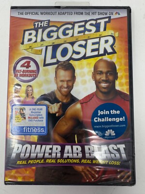 The Biggest Loser: POWER AB BLAST (DVD) workouts cardio yoga abs New/Sealed I8