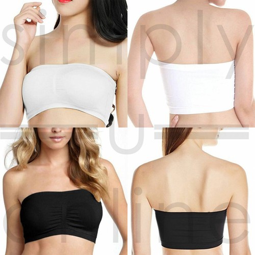 ladies white boob tube