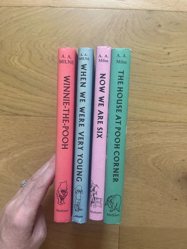 Winnie the Pooh - 4 BOOK COMPLETE SET 1965 Vintage HBDJ by A.A. Milne Very Neat - image 3 of 4