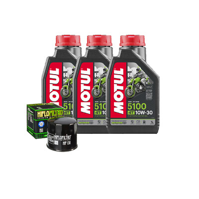 Ölwechselkit Motul 5100 10W30 + Filter Für Arctic Cat 454 1996-1998