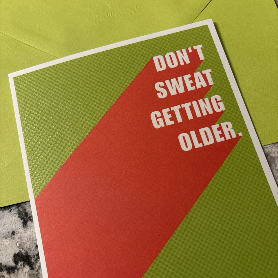 Funny Birthday Getting Older Humor 5.5” X 8” Hallmark Comedy Greeting Card - Image 2 of 4