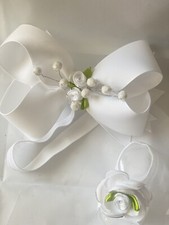 Infant Barefoot Sandals  Headband Set. New. One Size.