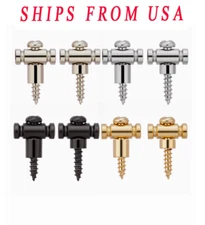 2x Barrel Stainless Steel String Guides Steel String Retainers String Trees