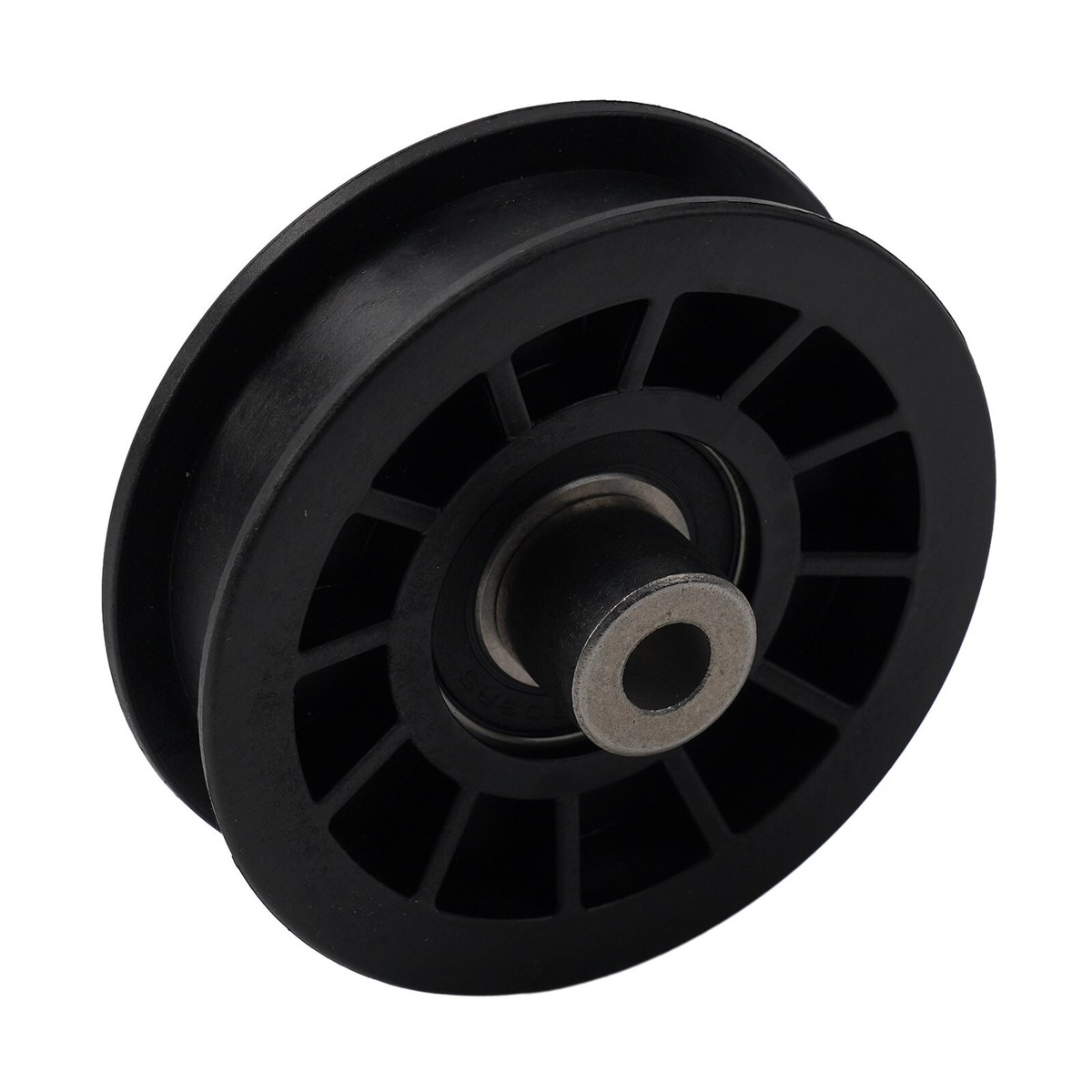 1x Lawn Mower Part Lawn Tractor 194327 Black Flat Idler Pulley For