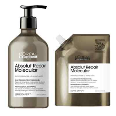 Loreal Serie Expert Absolut Repair Molecular Shampoo 500ml + 500 ml Nachfüllpack