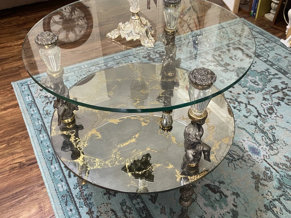 vintage Goran Of Belgium End table Set Of Two - Image 4 of 4