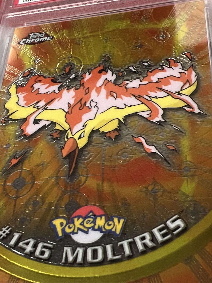 PSA 10 #146 Moltres 2000 Topps Chrome Pokemon TV Card 💎 Gem PSA 10 #146 Moltres 2000 Topps Chrome Pokemon TV Card 💎 Gem